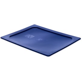 Carlisle FoodService Products StorPlus Smart Lid, Cover for Half Size Food Pans, 12.75" x 10.375", 1 Count, Blue