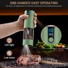 Electric Salt and Pepper Grinder Set, USB Rechargeable, Automatic Salt