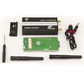 KALEA-INFORMATIQUE MiniPCIe to USB Adapter for WWAN LTE Module (mPCIe Type USB) with SIM Card Slot Compatible with 3G 4G