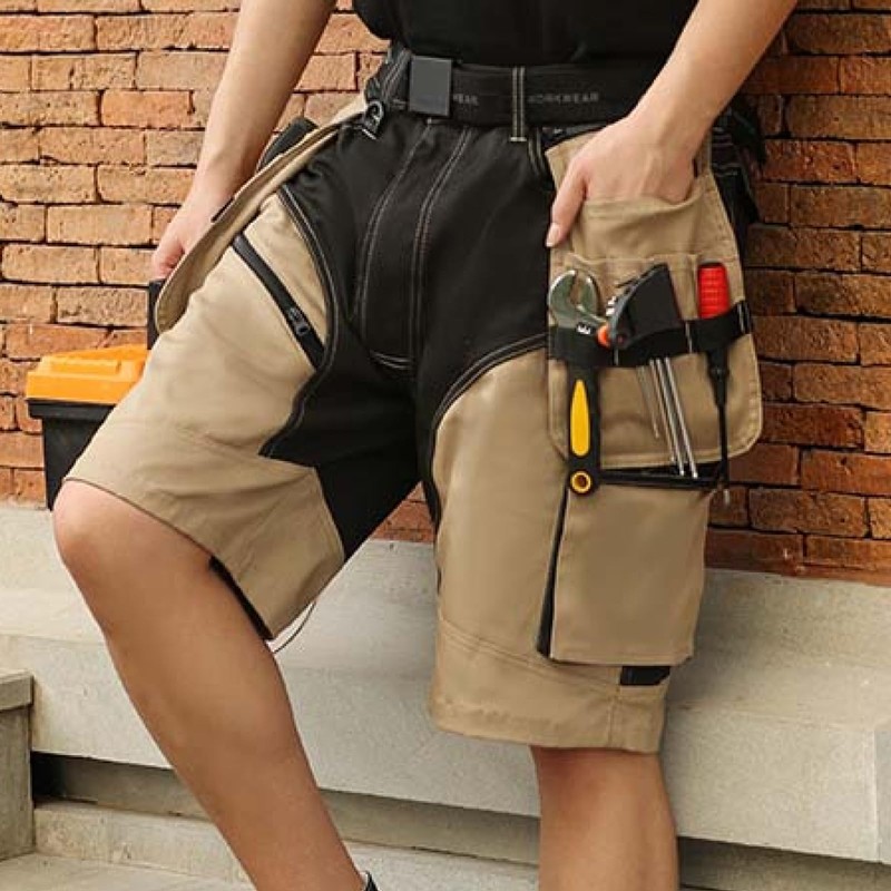 WORK IDEA Builder Work Shorts for Men - Durable Summer