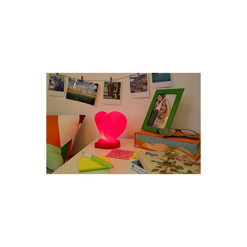 Spearmark Emoticon Sweet Heart Illumi-Mate Colour Changing Light, RED