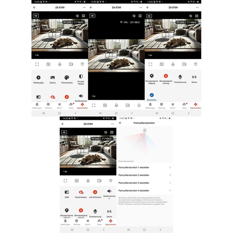 7links Indoor WiFi Camera: Set of 4 2K Pan-Tilt Surveillance