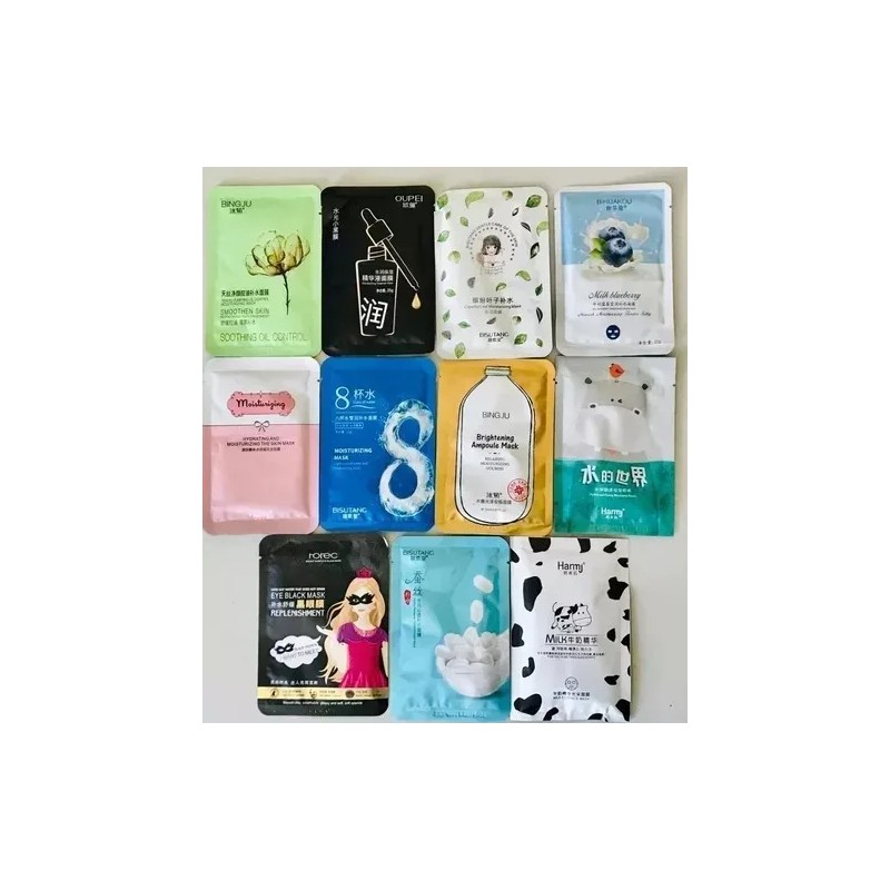 🔥 50 mascarillas hidratantes coreanas mayoreo variedad tipo de piel