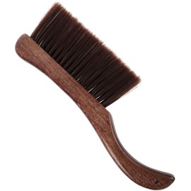 iplusmile Wooden Handle Bench Brush, Horse Hair Duster Brush Soft Bristle Hand Broom Cleaning Brush for Counter Furniture Drafting Patio Fireplace
