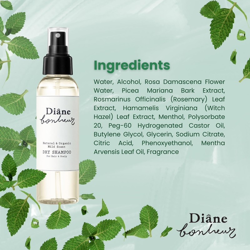 Diane Bonheur Natural Dry Shampoo for Oily Hair & Sensitive