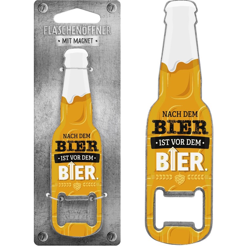 GRUSS & CO Bottle opener motif "Nach dem Bier ist
