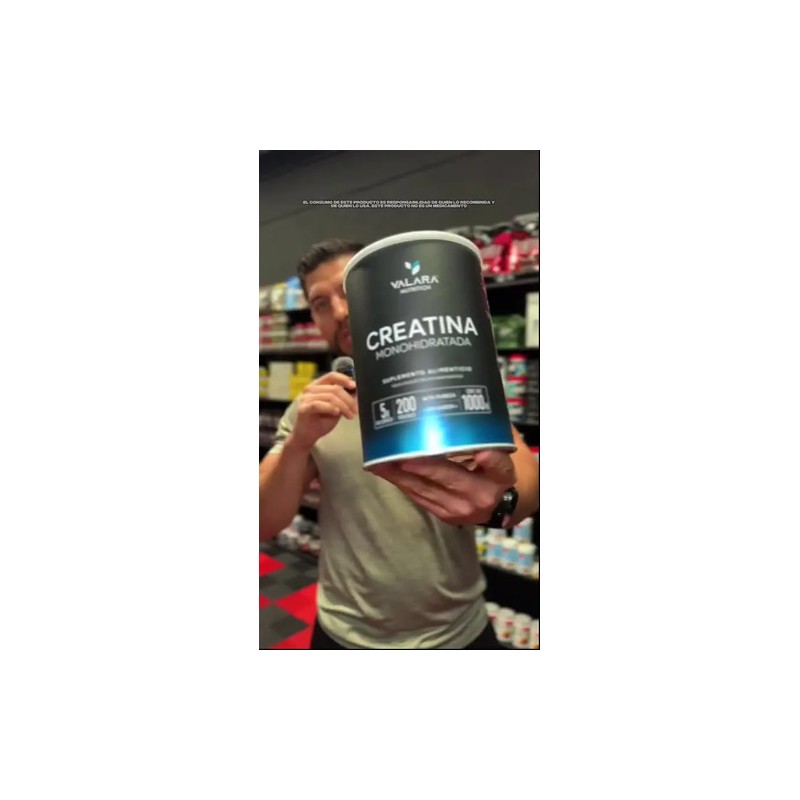 Creatina Monohidratada Micronizada De Alta Pureza 1kg Valara