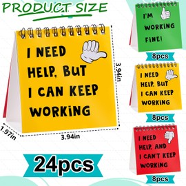 24PCS I Need Help Mini Flip Chart,Classroom Management Tools Self Assessment Cards for Students Behavior,Educational and Learning Activities Supplies for Elementary Students Teachers Classroom School