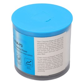 Toallitas de Fibra óptica, Paño Libre de Polvo Papel de Limpieza de Fibra de Punto de Ruptura Transparente 100 Piezas 1 Caja para Eliminar Manchas de Agua y Aceite