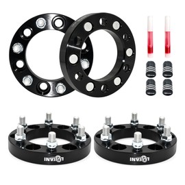 LUJIANI 4 Pack 6x139.7mm Wheel Spacers for 2007-2013 Express 1500 Avalanche Escalade EXT, 1" Forged Hubcentric Tire Spacer, M14x1.5 Thread Studs & 108mm Centric Bore, 6x5.5 Hub Centric Wheel Adapters