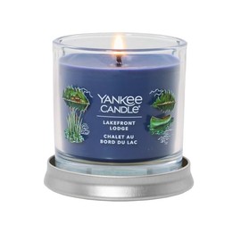 Yan kee Candle Lakefront Lodge Scented, Signature 4.3oz Small Tumbler Single Wick Candles, Premium Soy Wax Blend, Long Lasting Burning Christmas Holiday Candle, Scented Candles Pack of 2