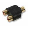 Ex-Pro® 1 x RCA/Phono Female to 2 x RCA/Phono Female Audio Adapter 24K Gold