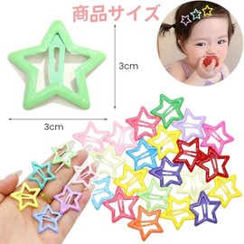 Bangs Hair Clips, Set of 20, Star-shaped Hair Clips, Colorful Hair Clips, Metal Hair Clips, Cute, Bangs, Hair Ornament, Hair Clips, Stylish, Mini Hairpin