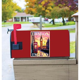 London England Design B Souvenir Magnetic Mailbox Cover