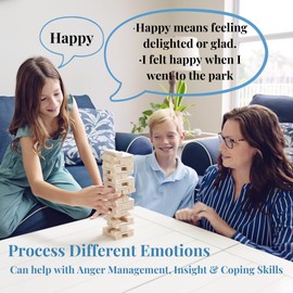 Feelings Builder | Anger Management Toys | CBT Game for Kids, Teens, and Adults | Therapy Games for Kids | Therapy Toys | School Psychologist Games | Therapist Office Must Have | ADHD Toys