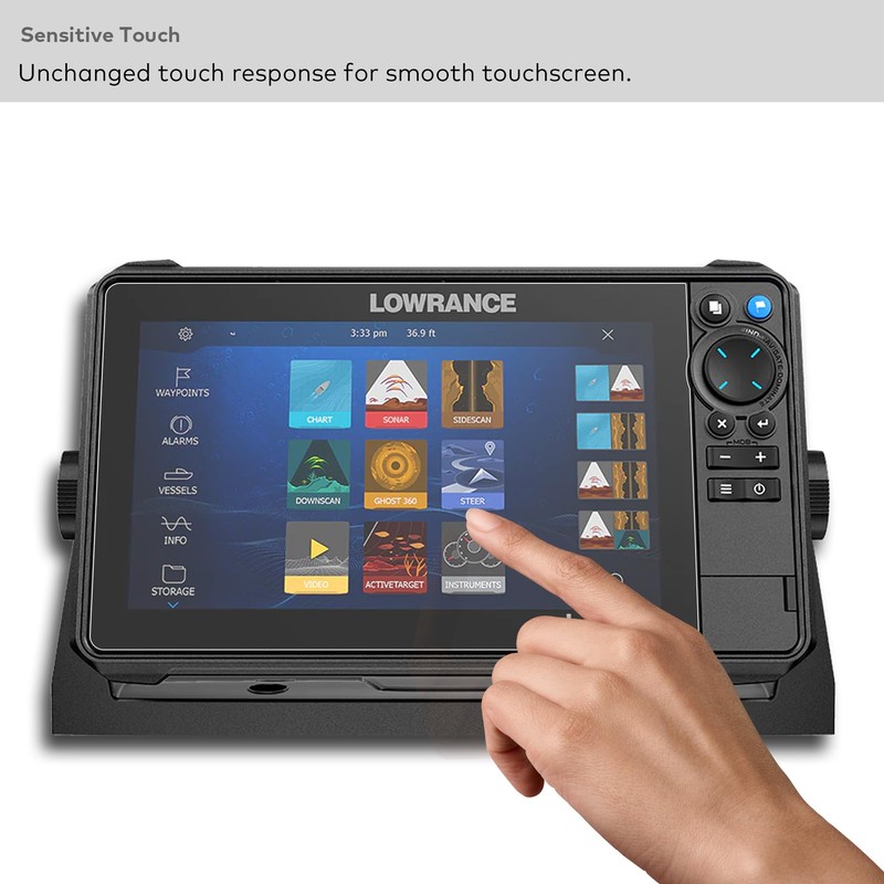 INNOSURE Premium Tempered Glass Screen Protector for Lowrance HDS-9 Live