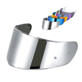 MXJ Gear Strada 2 Visor for Sedici Strada 2 and for Strada 3 Face Shield Helmet Visor Accessories for FT2 VECTOR FF801 FF397 (Chrome Silver)