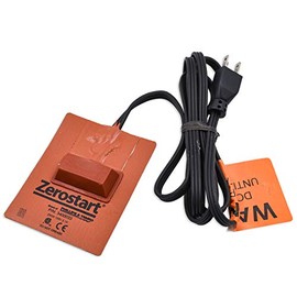 Zerostart 3400033 Silicone Pad Heater Engine Oil, Transmission Fluid, Reservoir and Hydraulic Fluid Heater, 3½" x 4½" | CSA Approved | 120 Volts | 250 Watts