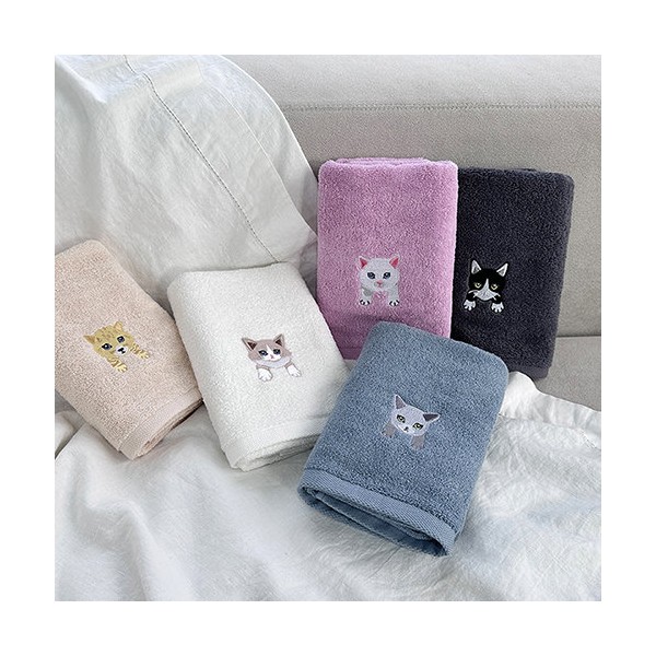 Songwol Towel Meow Friends face towel, 10 commemorative towels as