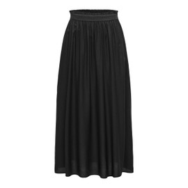 ONLY NOS Damen onlVENEDIG PAPERBAG LONG SKIRT WVN NOOS Rock,, per pack Schwarz (Black Black), 40 (Herstellergröße: L)