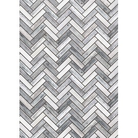 Teacher Created Resources White & Gray Wood Herringbone Better Than Paper Bulletin Board Roll (TCR77044)
