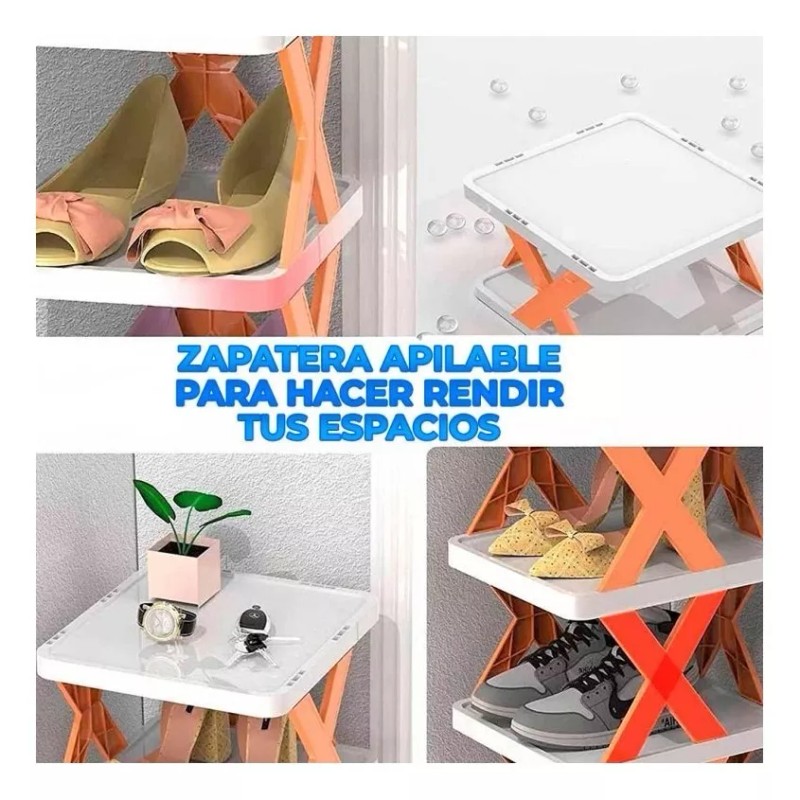 EGTMA Estante Para Zapatos Plegable Multifuncional Reforzado