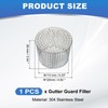 PATIKIL Gutter Guard Filter 4.9"-4.3", PVC Termination Cap Mesh Screen