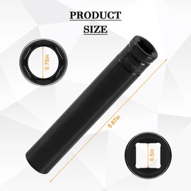 Sandfren 3/4" Truck Cage Bolt Socket Tool, Extra Deep Heavy Duty 1/2" Drive Removal Puller with OEM# 800921 Cage Bolt, Vehicle Impact Socket for Air Brakes, Universal Fit