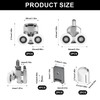 4 Pcs 23mm Shower Door Rollers for Curved Doors, Shower