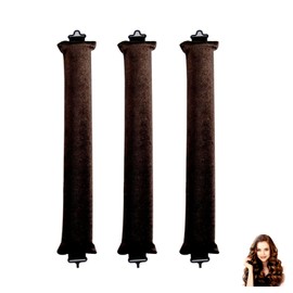 3 Stück Locken Ohne Hitze,Hitzefreier Lockenwickler,heatless Curls,Hair Curler,Hitzefreie Locken über Nacht,Flexi Stangen mit Haken DIY Heatless Band Frisurenset Für Langes Mittleres alle Haartypen