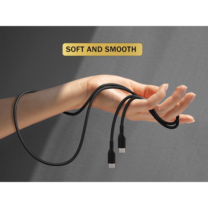 Cable Leader 1m Soft Silicone USB Cable USB C to