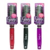 GOODY Gelous Grip Round Brush, Black, Purple or Red, 1CT
