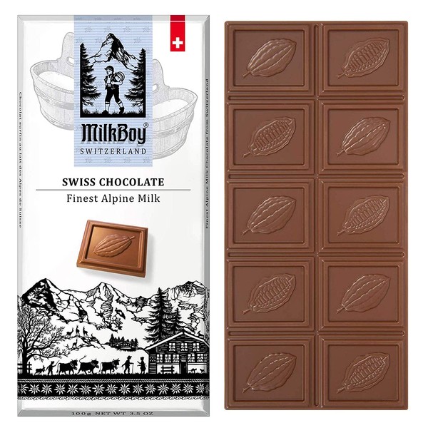 Milkboy Swiss Chocolates - Alpine Milk Chocolate Bars (5 Pack)