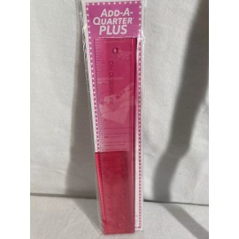 CM Designs Ruler Pink Add-A-Quarter PLUS 12" & 6" COMBO for Paper Piecing NIP S1