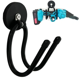 AUXPhome Heavy Duty Garage Storage Magnetic Hooks, Garden Power Tool Holder Organizer Hangers for Chainsaw, Powerful Cruise Garage Workshop Tool Box Magnet Organize Hangers for Tools