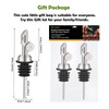 WAFJAMF 2 Pcs Weighted Stainless Steel Bottle Pourers, Self Closing