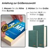 HANOI Collection® Adjustable Padded Book Cover.Large Padded Book Cover.Book Cover