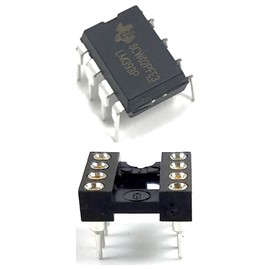 Juried Engineering LM393P IC Dual Differential Comparator & 8-Pin DIP Sockets with Machined Contact Pins (Pack of 20)