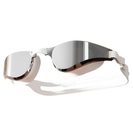 ACGXIXT Swim Goggles Adult for Men and Women Anti-Fog Comfort Swimming Goggles Unisex (White)