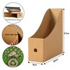 JINCHIDA 3 Pack Magazine File Holder with 3 Labels,Cardboard Magazine