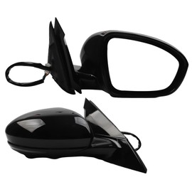 Dasbecan Passenger Side MirrorCompatible with 2019-2023 Nissan Altima Heated Turn Signal Blind Spot Camera Manual Fold Power Adjustment Right Door Mirror 10PINS Black Replaces# NI1321315