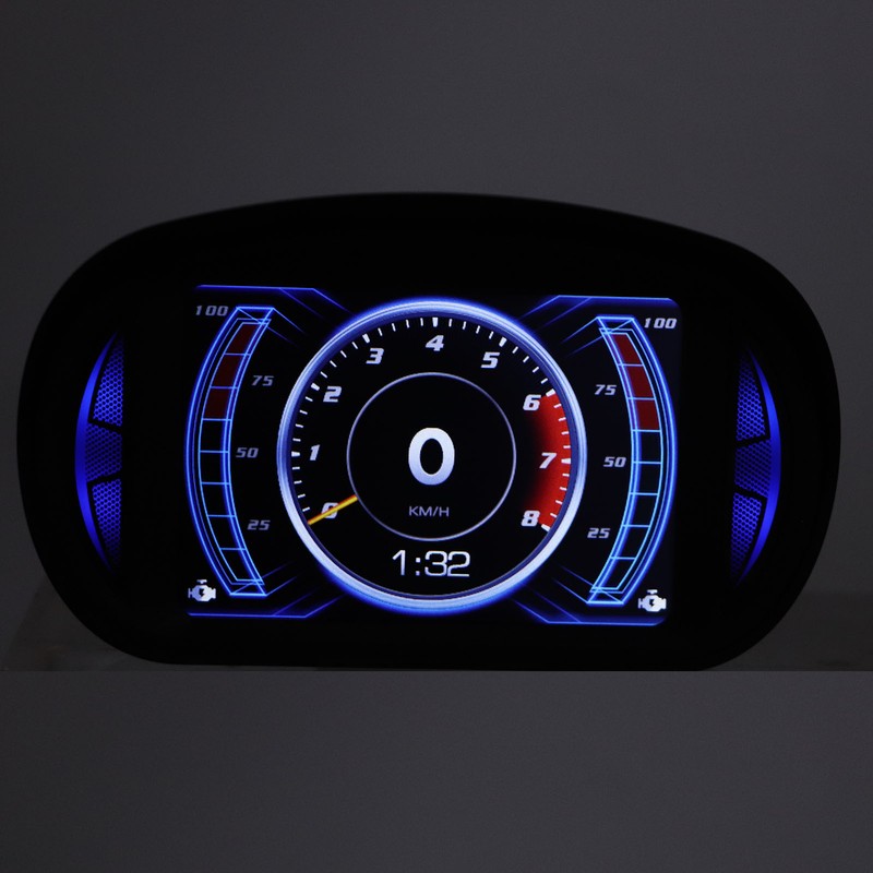 Car HUD Display OBD2 GPS Mode with Inclinometer Compass Speed
