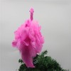 Pink Flamingo Christmas Tree Topper, Fluffy Feather Flamingo Tree Topper,