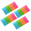 FOCCTS 72Pcs Clothes Line Clips for Hangers Windproof, Clothespin Clothes
