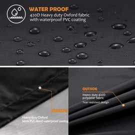 IBC Tank Cover, Container Cover, Waterproof, Anti-UV Protective Cover, IBC Tarpaulin, for Water Tank100L 420D Protective Tarpaulin/Rainwater Films, Dustproof Cover, for 1000L IBC Containers (120 x 100