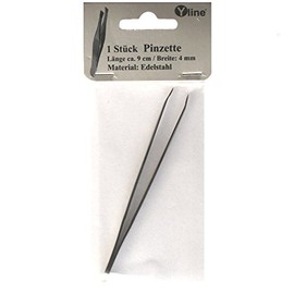 1 piece Tweezers, Stainless Steel, Length: Approx. 9 cm in Blister Pack, 0343 Si