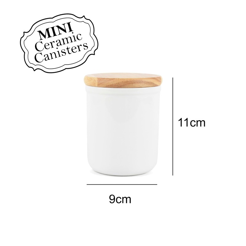 Purely Home Small Ceramic Decaf Tea Storage Canister - Hares