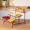 Unbreakable 3 Tier Serving Tray for Party, 11.8" x 5.2''