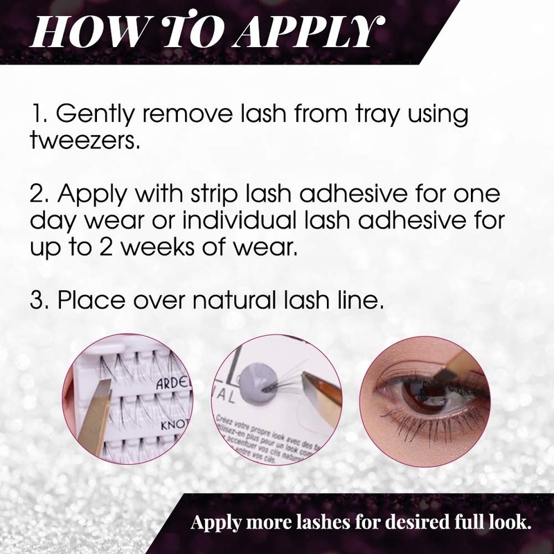 Ardell Individual Lashes Soft Touch - Medium Black, Knot-Free False