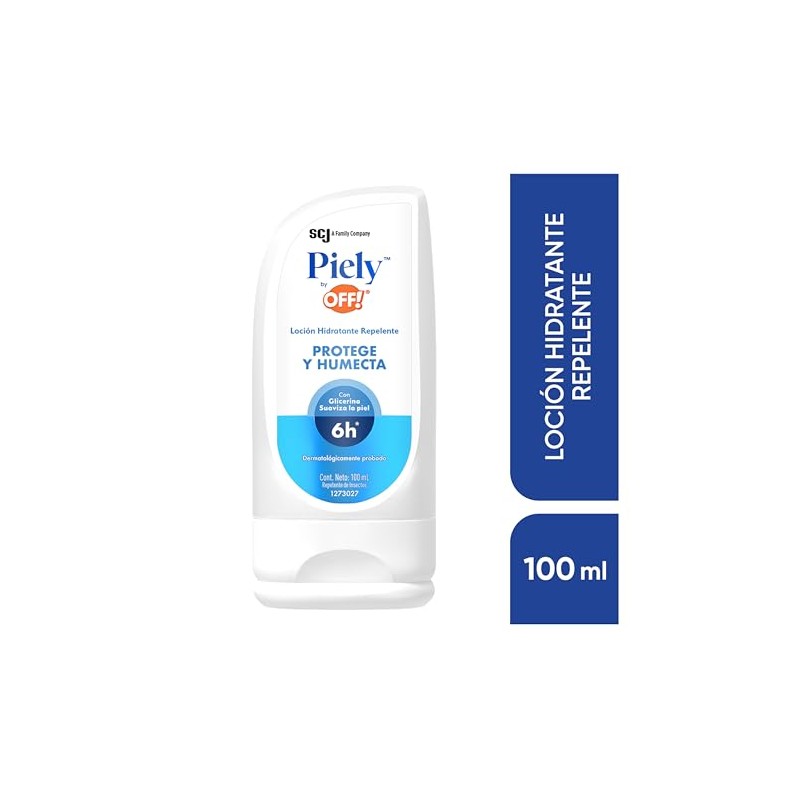 OFF! Piely Loción Hidratante Repelente de Mosquitos, 100ml